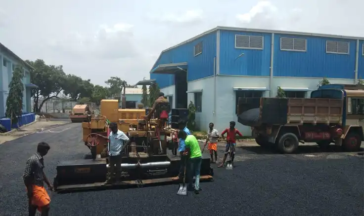 road construction project, Tiruppur